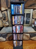 DVD rack and movies