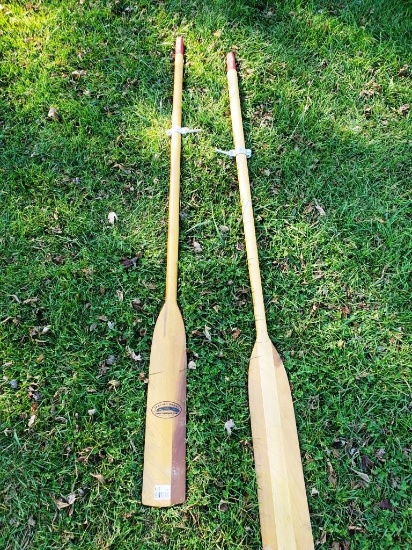 Pair of boat oars