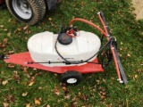 Pull behind lawn sprayer