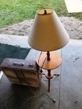 Table lamp and box fan