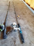 Graphite pole and GI Joe fishing pole