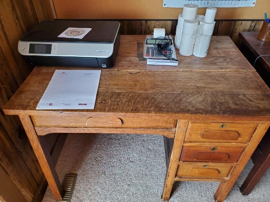 Small oak desk