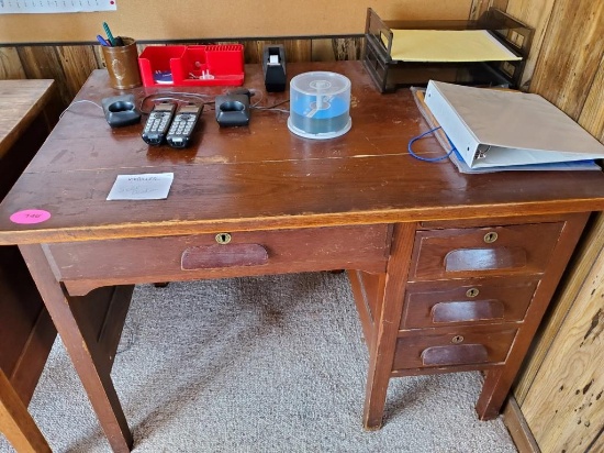 Small dark desk