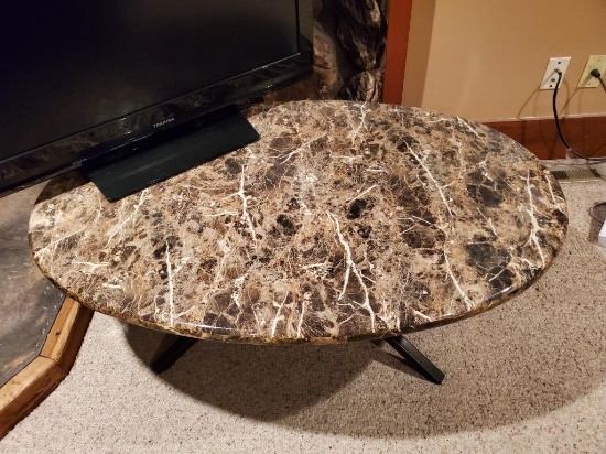 Faux marble table