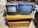 TV cart abd 2 portable TVs
