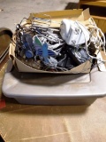 Tote of misc, wiring and phone supplies
