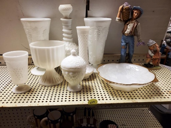 Hobnail And Milkglass