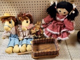 Homemade Dolls And Wagon