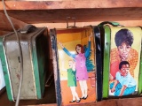 Vintage Lunchboxes, Contents of Two Shelves