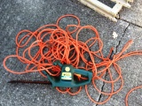Hedge Trimmer and Long Extension Cord