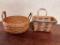 2 baskets, one from Longaberger