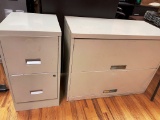 File cabinet and covered book case