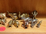 Elephant figures in metal