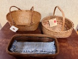 3 Handmade baskets