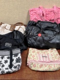 Leather Duffel and quilted bags