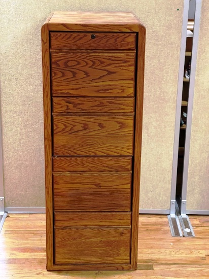 Large Wooden File Cabinet