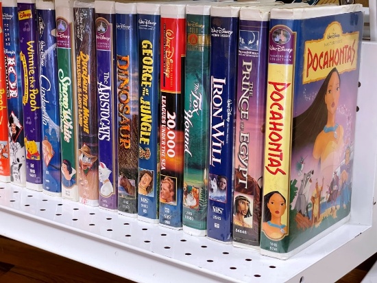 Tapes of kids movies