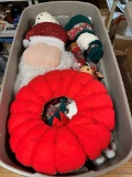 Xtra Large Tote With Animatronic Santa, Lots More