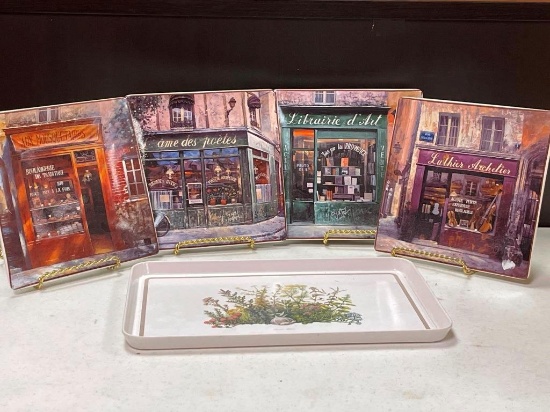 Decorative serving plates