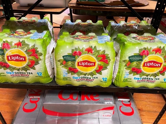 Six Lipton tea 12 packs