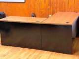 Hon Steel desk with return