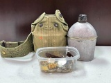 Armed Services canteen and jewelry