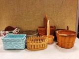 Pail and baskets