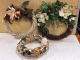 Three wreaths