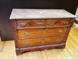 Antique Dresser With Marble Top