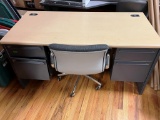 Steel Desk And Chair