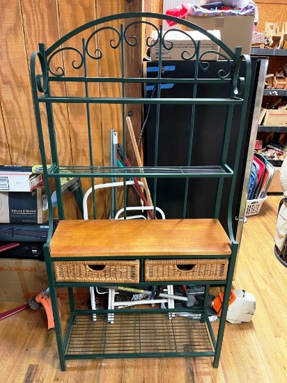 Green Bakers Rack