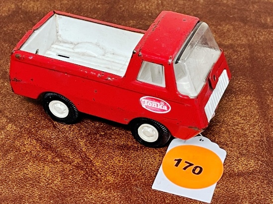 Tonka Red Metal Pickup Truck