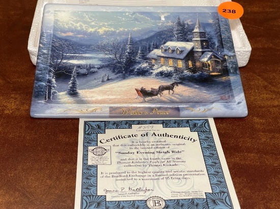 Thomas Kinkade's Faith for All Seasons Plate