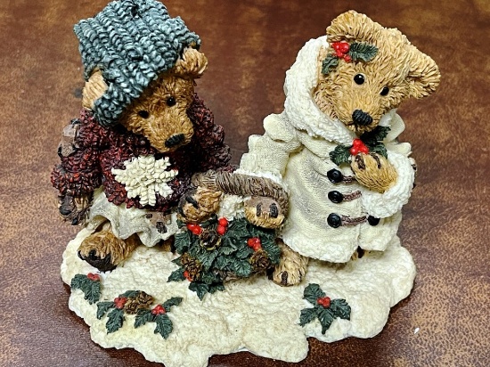 Edmund and Bailey…Gathering Holly