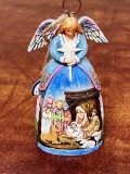 Jim Shore Angel with Nativity Scene