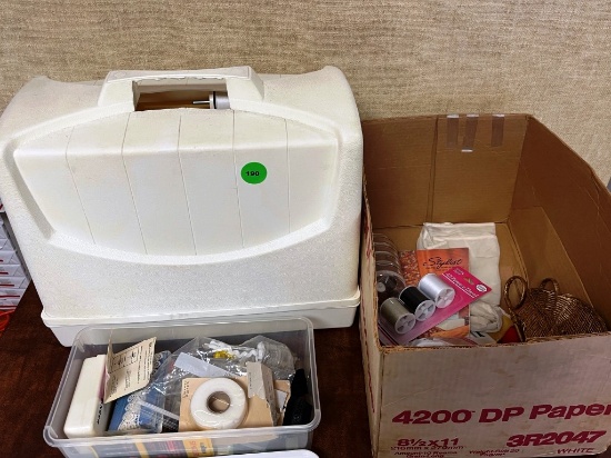 Singer Sewing Machine and Supplies