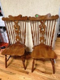 Two Oak Chairs
