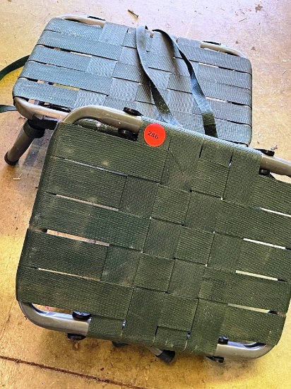Pair of folding stools