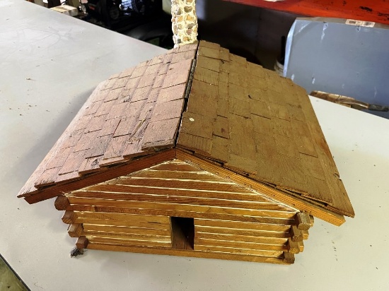 Homemade Log Cabin