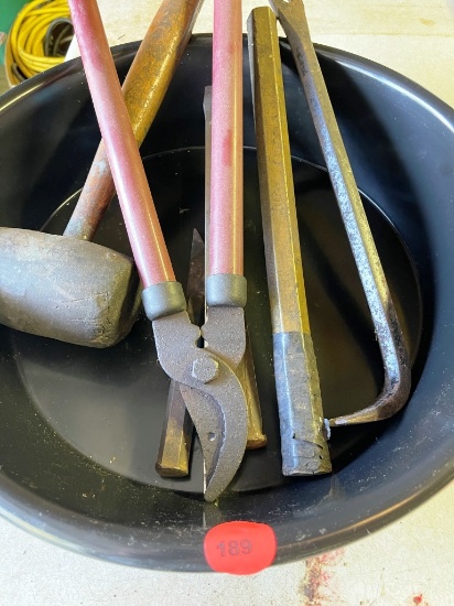 Crow Bar, Mallet, Snips, and More