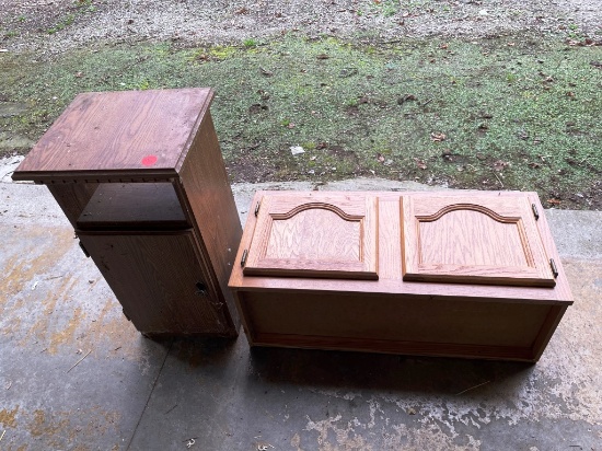 Wall Cabinet and End Table