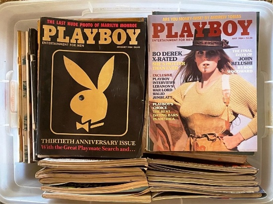 Tote Full of Playboy Magazines