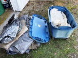 Rolling Tote and Several Tarps