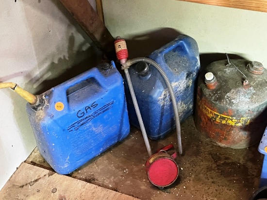 Fuel Cans and Siphon Pump