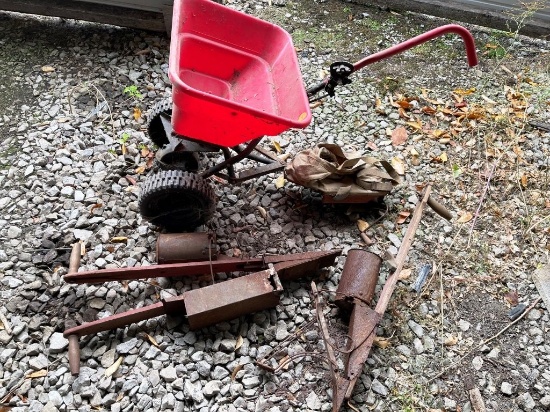 Garden Spreader and Tools