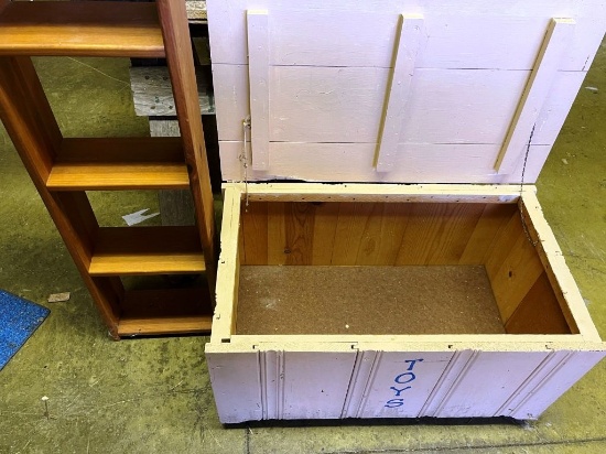 Toy Box and Small Shelf