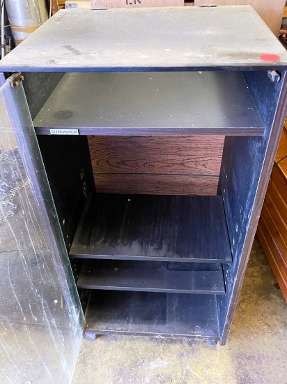 Pioneer Stereo Cabinet and Vinyl Records