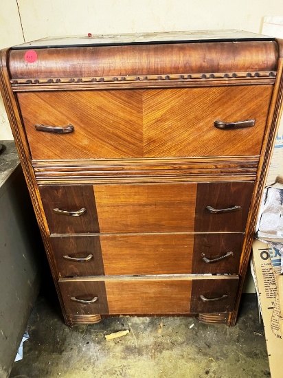Waterfall Style Dresser and Contents