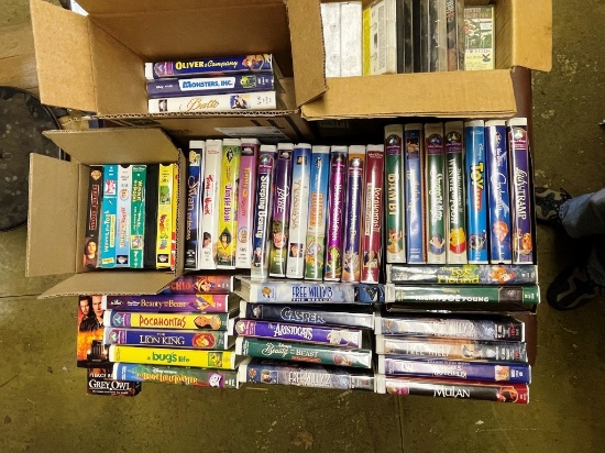 Disney Movie and Music Tapes