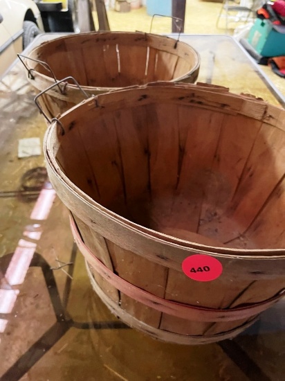 Baskets, Vintage Drying Rack, Flag and Umbrella